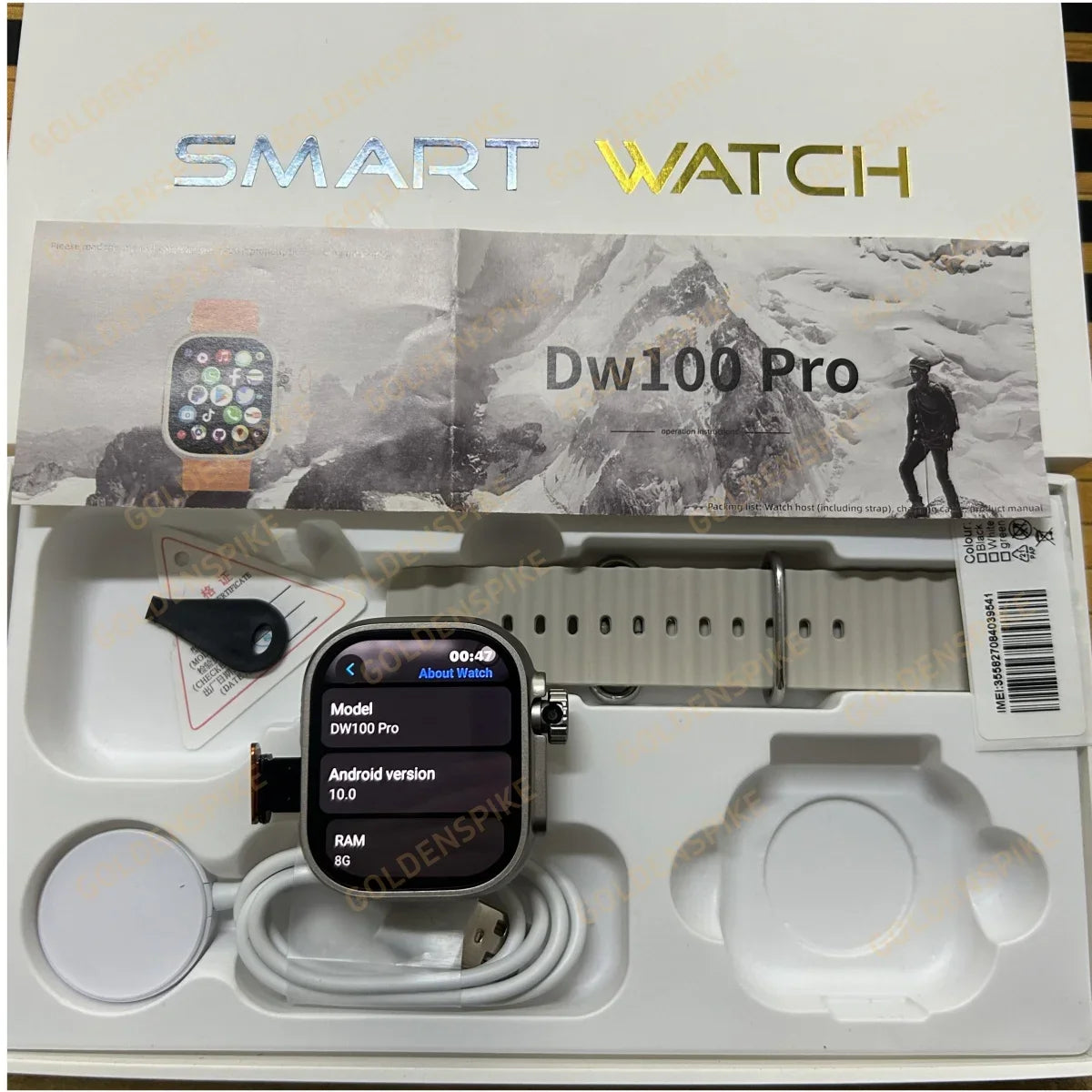 DW100 Pro 4G Android Smartwatch | AMOLED, GPS, 256GB