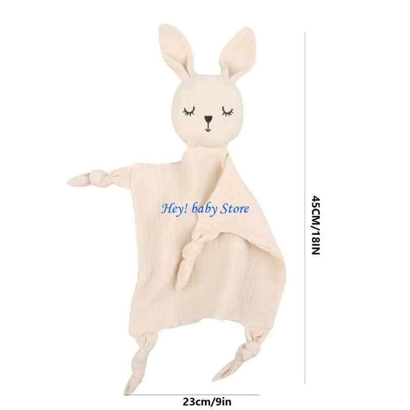 Cartoon Rabbit Baby Soothing Towel | Soft Comfort Cloth 0–12M