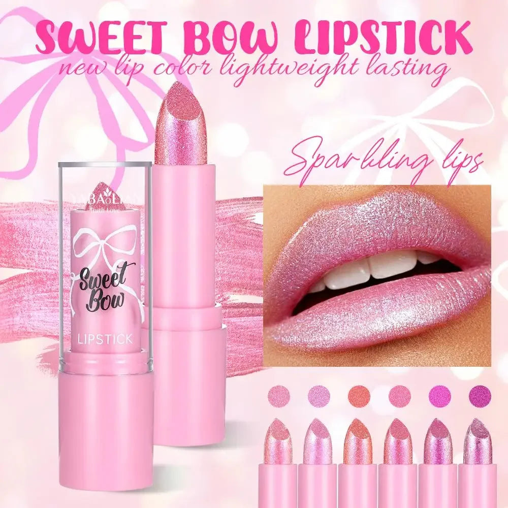Metallic Glitter Lipstick — High Shine Shimmer Lip Color Lip Makeup Peaceful Pleasures Health and Wellness