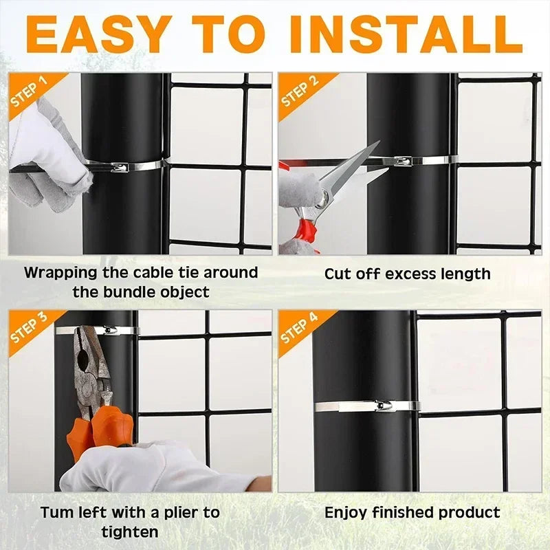 Stainless Steel Cable Ties – Self-Locking Heavy Duty Peaceful Pleasures Health and Wellness