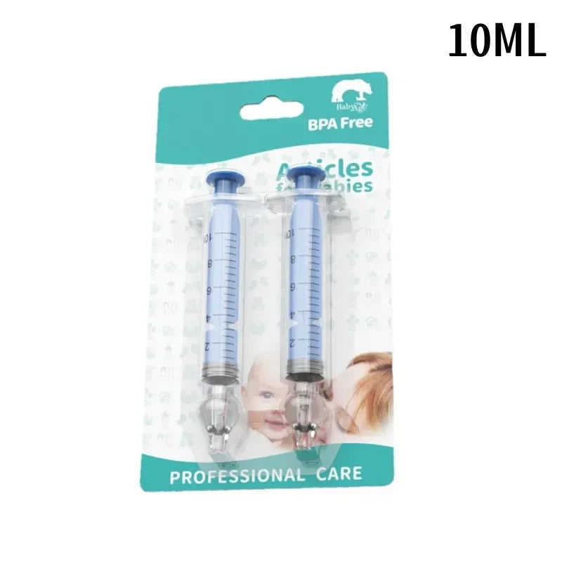 Baby Nasal Aspirator Nose Cleaner – Soft Silicone, 2pcs 10ml