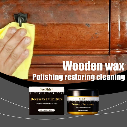 Natural Wood Care Wax – Cleaner, Restorer & Protector (40ml)
