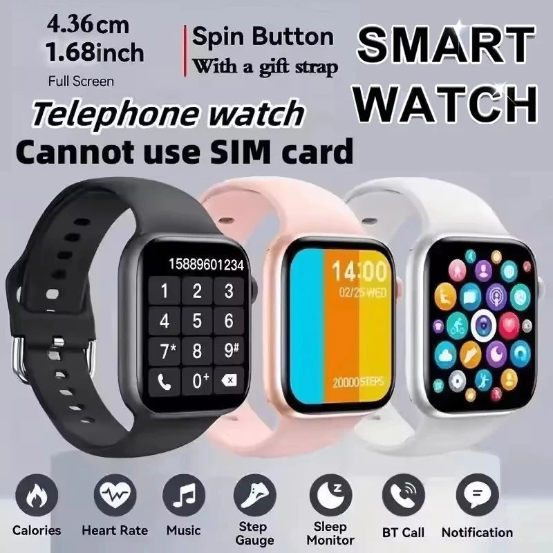 COTAUL i8 Smartwatch 1.73" Bluetooth Call Fitness Tracker Android iOS