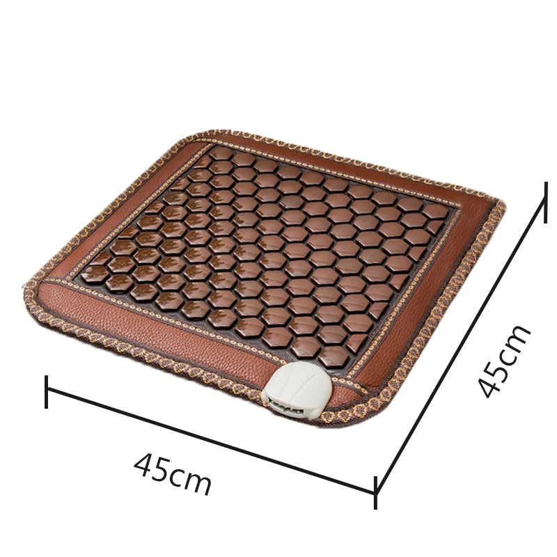 Jade Tourmaline Heated Seat Cushion | Smart Remote & Timer