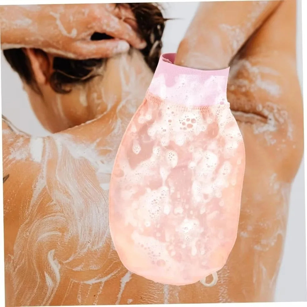 Silk Exfoliating Face Wash Face Wash Soft Bathing Bath Body Scrub Alternative Scrub Shower Gloves Skin Bath Scrub Peaceful Pleasures Health and Wellness