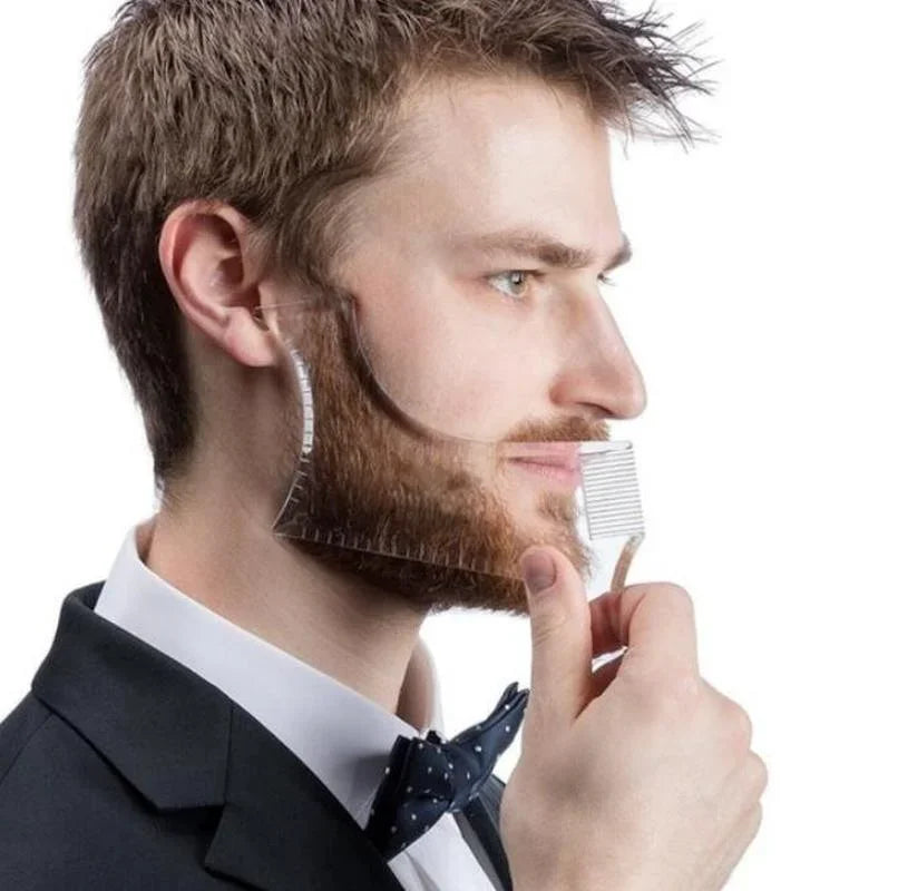5pcs Men Beard Template StylingTool Double Sided Beard Shaping Comb Beauty Tool Shaving Hair Removal Razor Tool for Men Peaceful Pleasures Health and Wellness