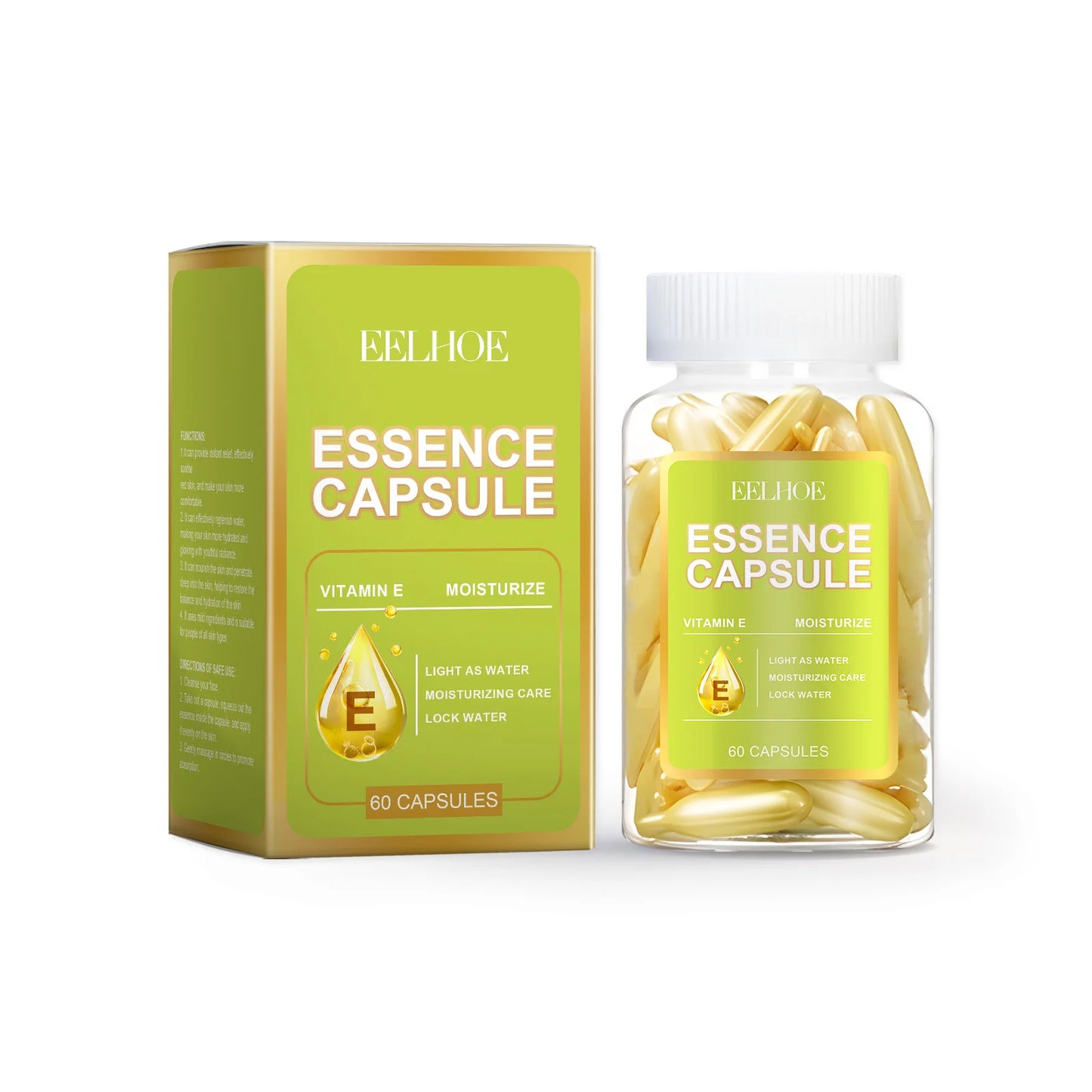 EELHOE Brightening Face Serum Capsules | Vitamin E, 60 pcs