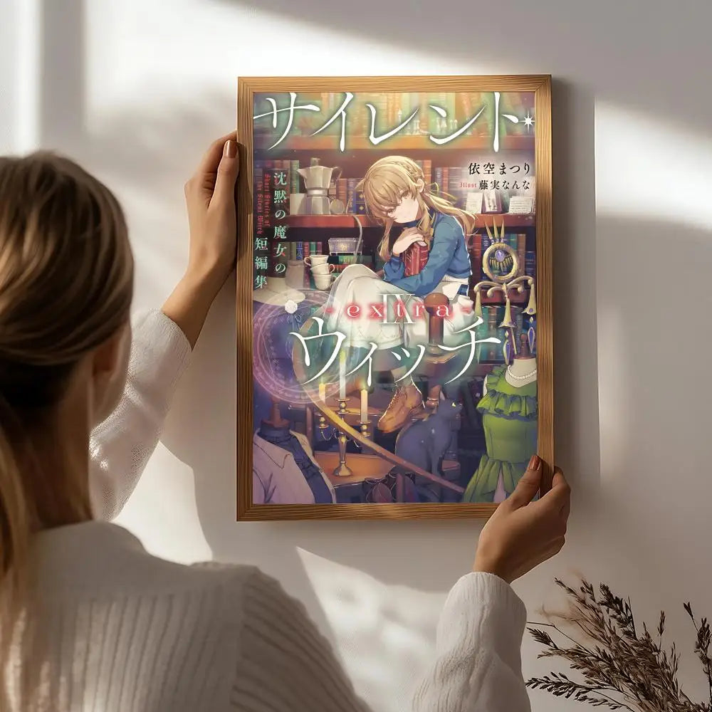 The Silent Witch's Secret Poster – HD Waterproof Wall Art Wall Art Poster Peaceful Pleasures Health and Wellness White3 30X40cmNoframe