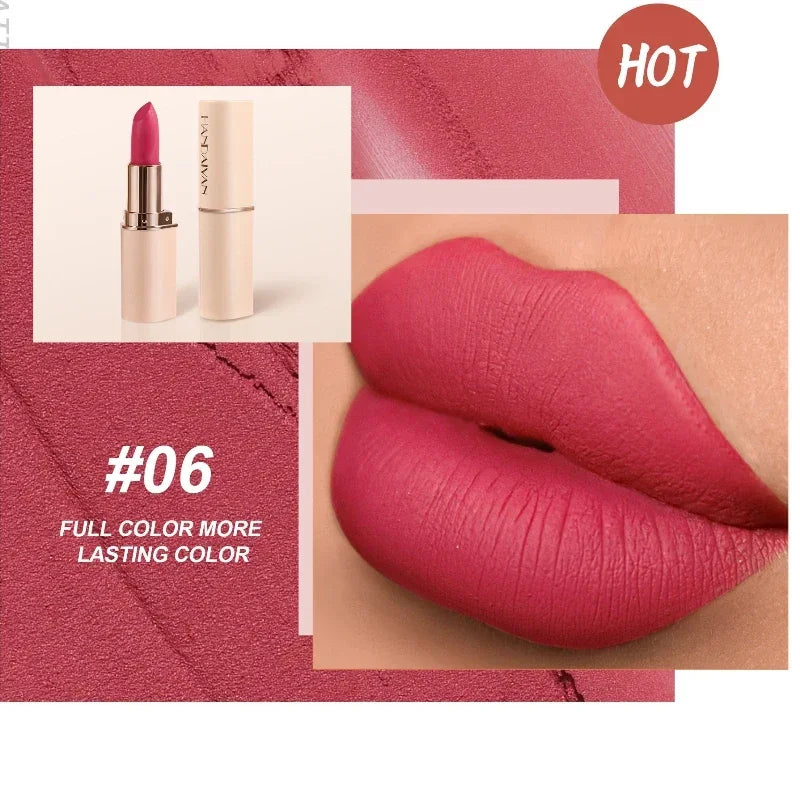 Handaiyan Velvet Matte Lipstick – 8 Shades, Waterproof