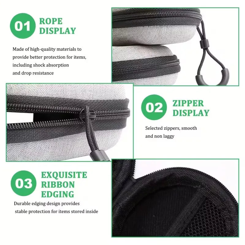 EVA Hard Shell Electronics Organizer Travel Case | Zipper Pouch
