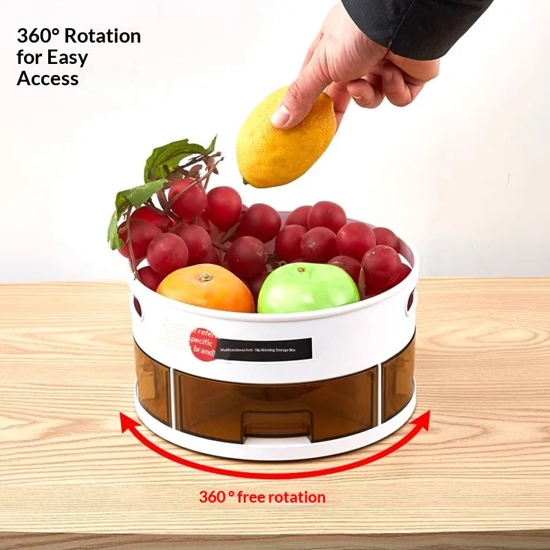 Space Saving Modern Design Rotating 360 Degree Countertop Spice Organizer for Small Kitchens Home Cooks and Busy Households Peaceful Pleasures Health and Wellness
