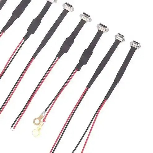Type-C Micro USB Flat Fast Charge Cable with Resistor | 13.5cm USB Charging Cable Peaceful Pleasures Health and Wellness
