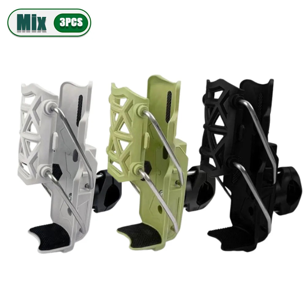 360° Handlebar Water Bottle Cage Mount | Bike & Motorcycle