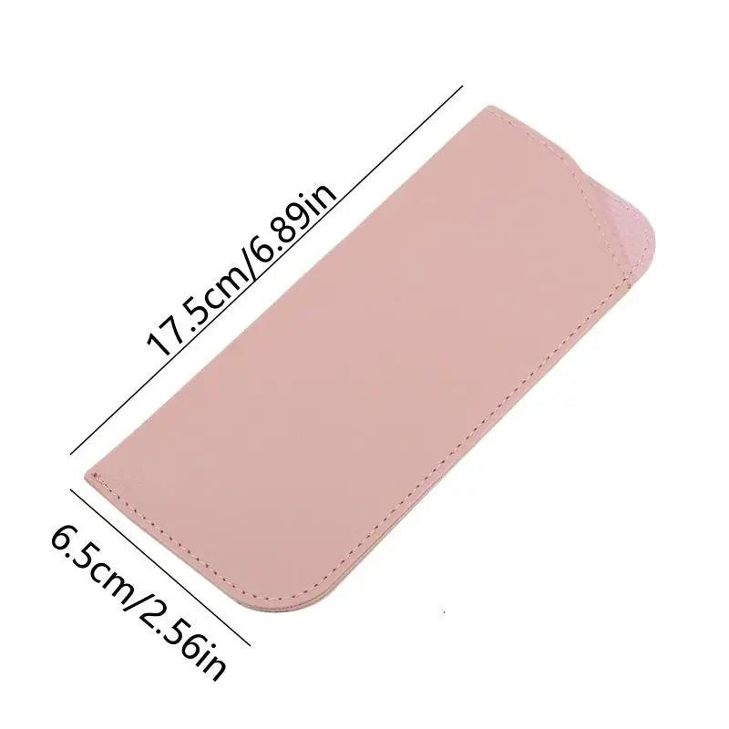 Slant Opening Eyeglass Pouches Soft Dustproof Sunglass Storage Sleeve Portable Knife‑Shape Spectacle Case Eyewear Protective Bag Peaceful Pleasures Health and Wellness