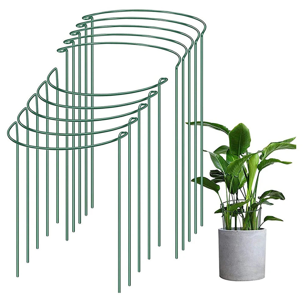 Sturdy Metal Plant Support Stakes Climbing Frame Garden Keep Flowers