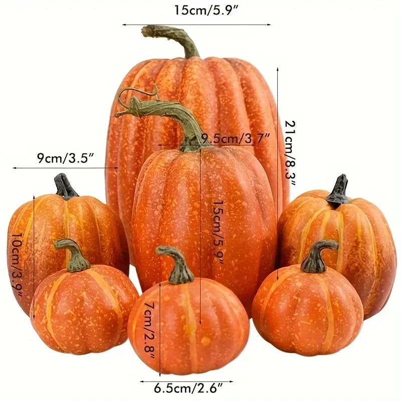 Halloween Artificial Foam Pumpkin Decoration Set | Garden & Party