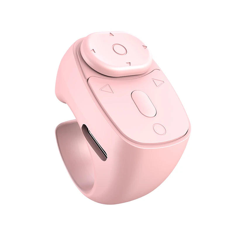 Bluetooth Ring Remote – Page Turner, Camera Shutter & Scroller