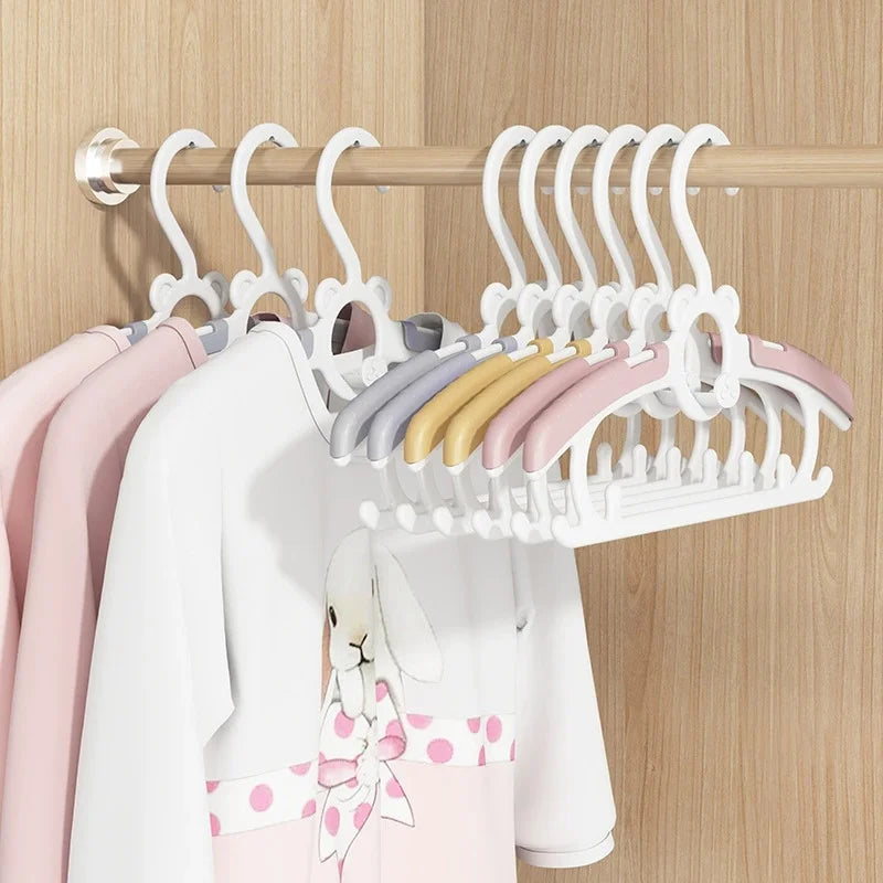 Non-Slip Adjustable Kids Hangers | Space Saving 5 & 10 Pack