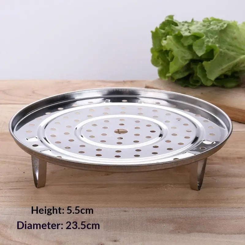 Stainless Steel Steamer Rack with Detachable Legs | Multi-Size