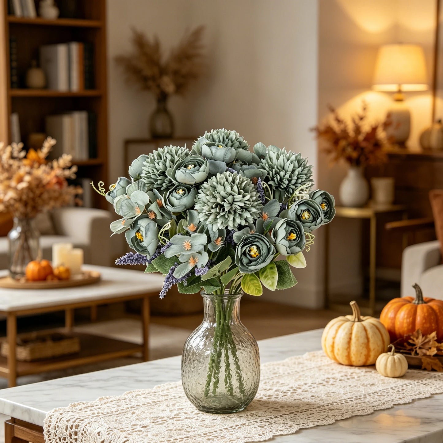 Silk Artificial Rose & Hydrangea Bouquet | Wedding Home Decor
