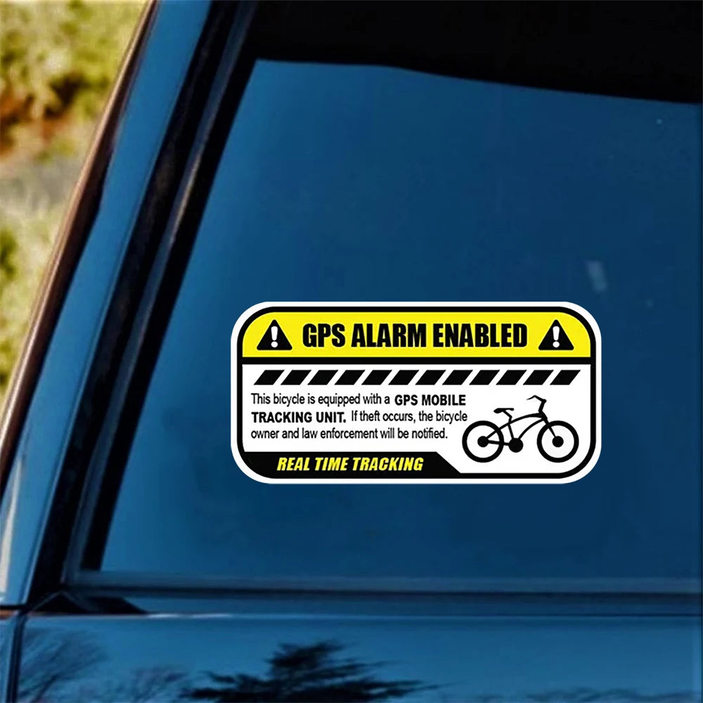 4-Pack GPS Tracking Stickers | Bicycle & Vehicle Security Decals