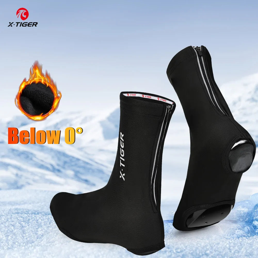 X-TIGER Winter Fleece Cycling Shoe Covers | Unisex Overshoes