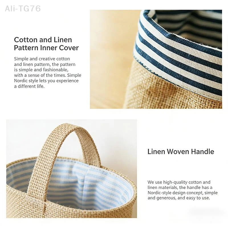 Cotton Linen Hanging Storage Bag | Door, Wall & Bathroom