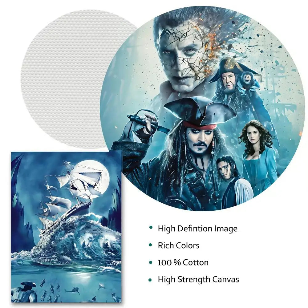 Pirates of the Caribbean Black Pearl Canvas Poster | Wall Art