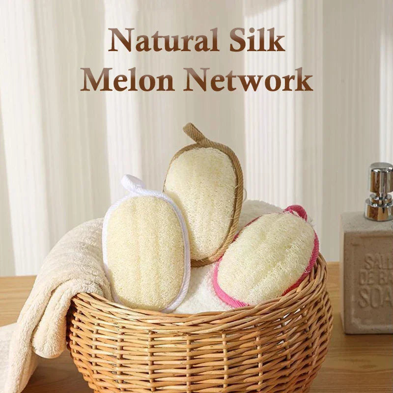 Natural Loofah Bath Sponge – Soft Exfoliating Shower Brush