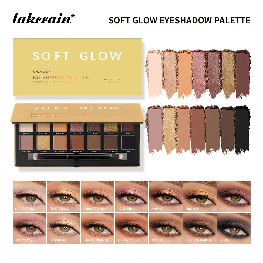 Eyeshadow Palette Eyeliner Set Rich High-intensity Colors Waterproof Sweatproof Long Lasting Color Natural Effect Eye Makeup Kit Peaceful Pleasures Health and Wellness