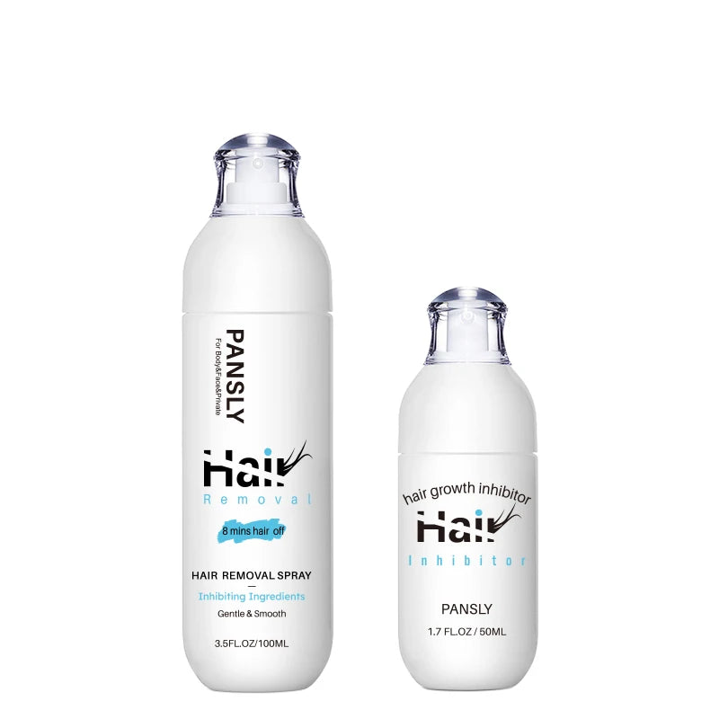 100ML Hair Removal Spray Hair Growth Inhibitor Spray Painless Hair Reduction Permanently Inhibits Hair Growth Skin Silky Smooth Peaceful Pleasures Health and Wellness set 1