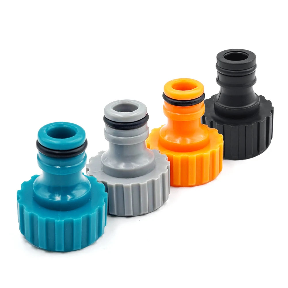 5PCS High Quality Plastic Hose Connector 3/4'' Garden Hose Quick Adapter Fittings Gardening Car Washing Watering Tool Peaceful Pleasures Health and Wellness