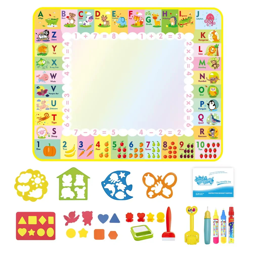 Coolplay Water Doodle Mat Coloring Drawing Reusable Magic Pens