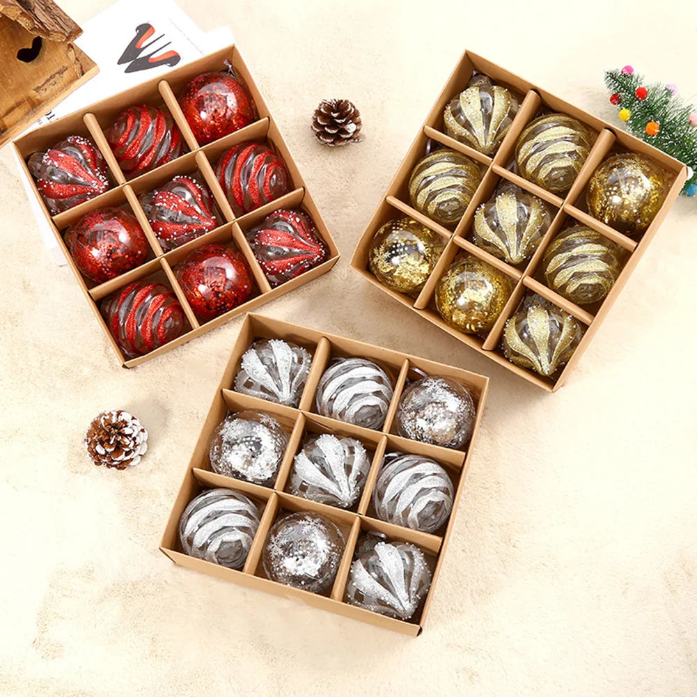 Christmas Ball Ornaments Set | Xmas Tree Hanging Pendants