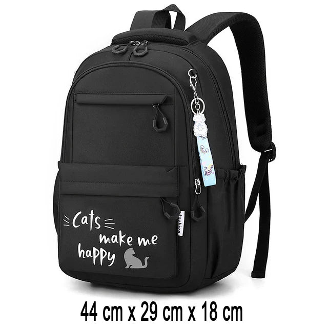 Kawaii Girls School Backpack – Cute Pink Waterproof Kids Bag