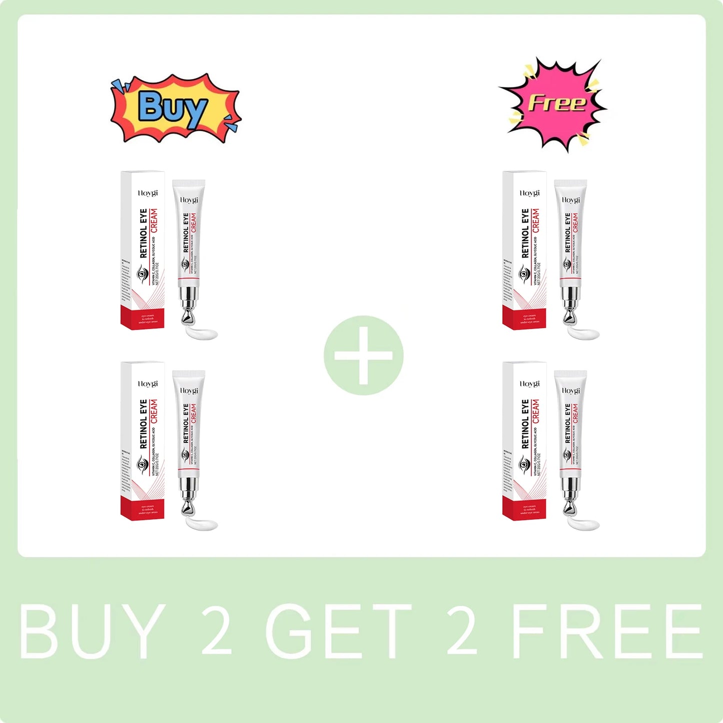 Retinol Eye Cream Tightening Eye Skin Anti Dark Circles Eyes Bags Remover Anti Puffiness Moisturizing Nourish Lifting Eye Cream Peaceful Pleasures Health and Wellness Buy 2 Get 2 Free