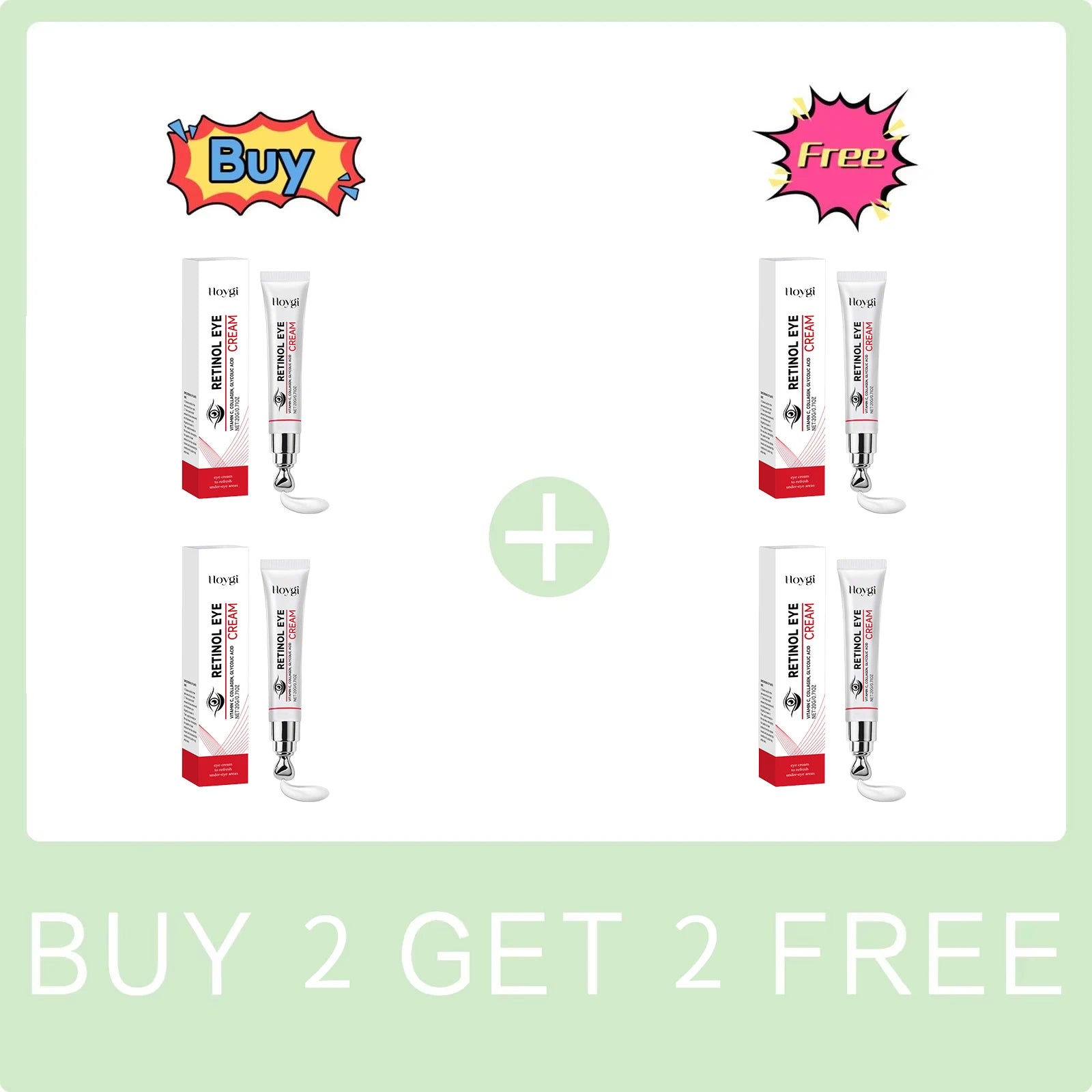 Retinol Eye Cream Tightening Eye Skin Anti Dark Circles Eyes Bags Remover Anti Puffiness Moisturizing Nourish Lifting Eye Cream Peaceful Pleasures Health and Wellness Buy 2 Get 2 Free