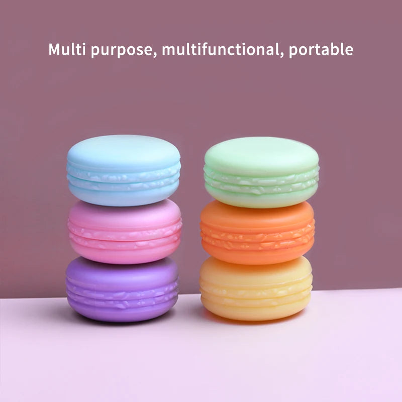 5Pcs 10g Macaron Cream Jar,PP Plastic Lotion Cream Box Bottle,Cosmetic Foundation Cream Pill Storage Box,Travel Portable Makeup Peaceful Pleasures Health and Wellness