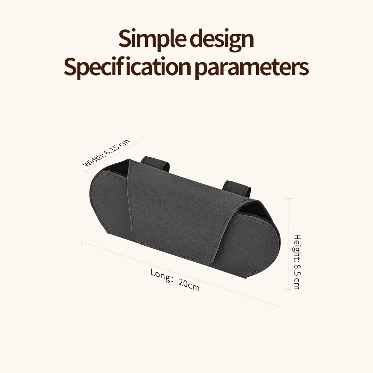 Magnetic Car Sun Visor Glasses Case & Sunglasses Holder