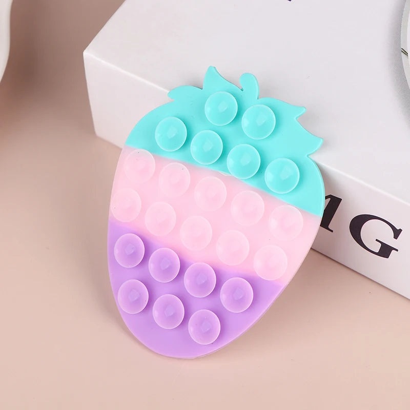 Strawberry Suction Cup Phone Holder – Car & Desk Stand