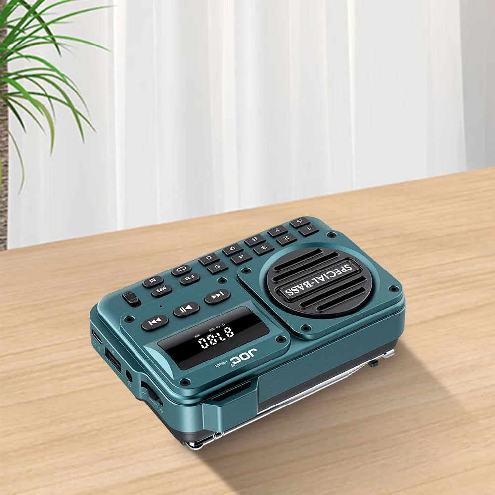 Portable FM Radio Bluetooth 5.4 Speaker LED Display | Senior Gift