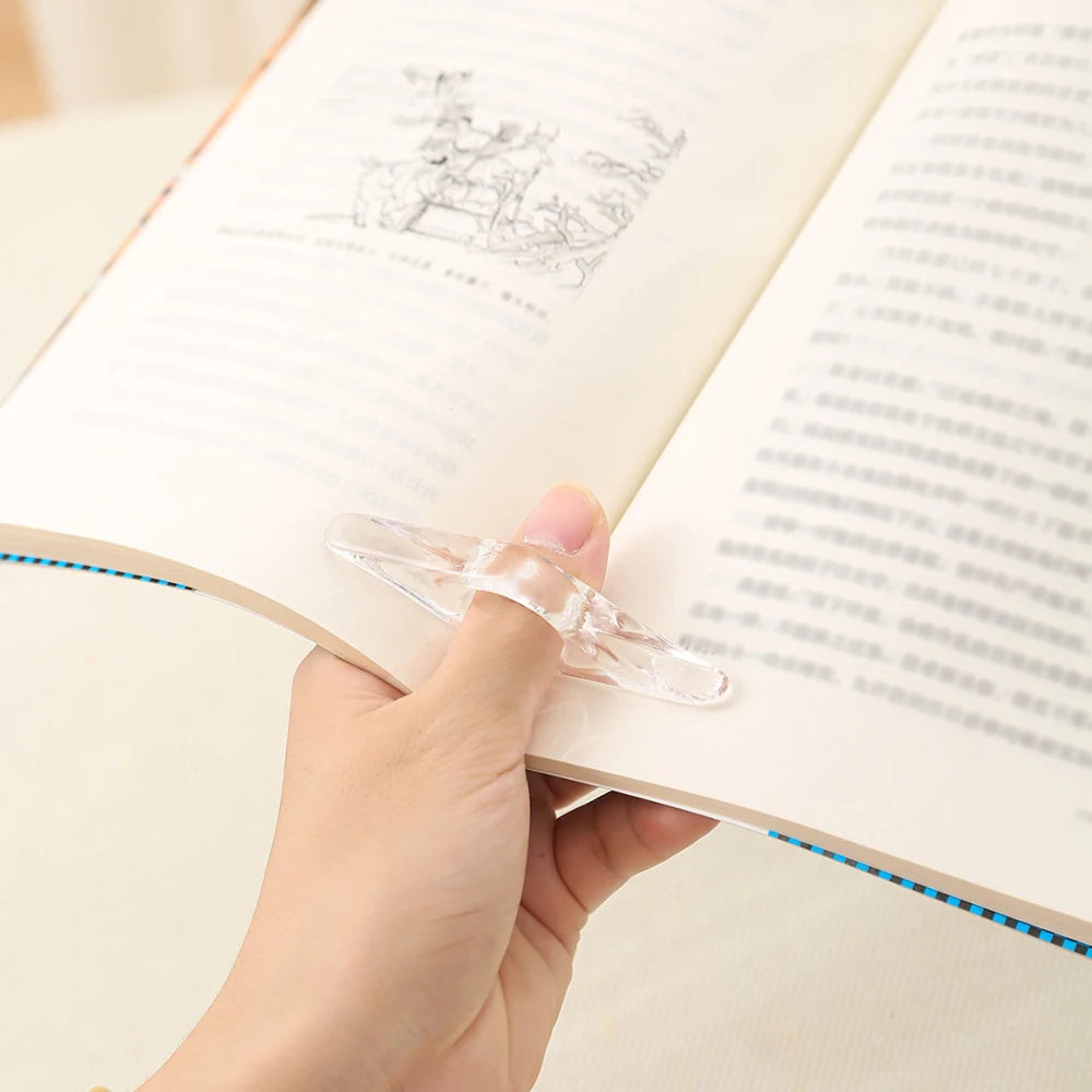 Thumbbook Support Acrylic Press Bookmark Book Reading Aid