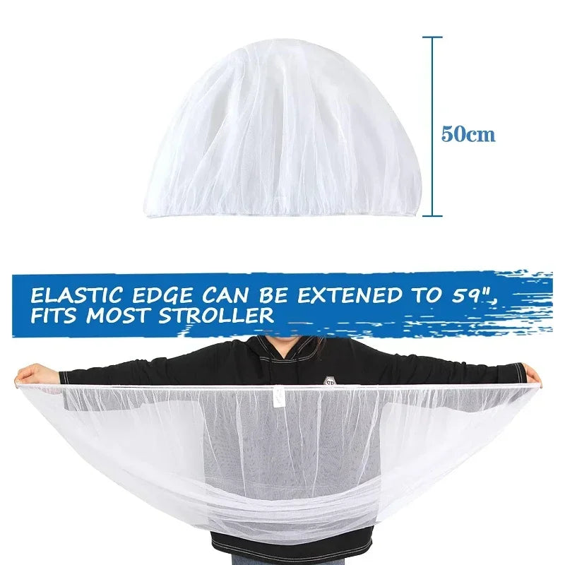 Baby Mosquito Net for Stroller & Mini Crib | Reusable Bug Net