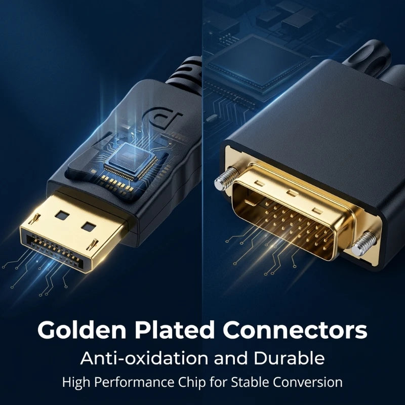 1080P HD DP to DVI Adapter DisplayPort Display Port to DVI Cable Adapter Converter Male to Female for Monitor ProjectorDisplays Peaceful Pleasures Health and Wellness