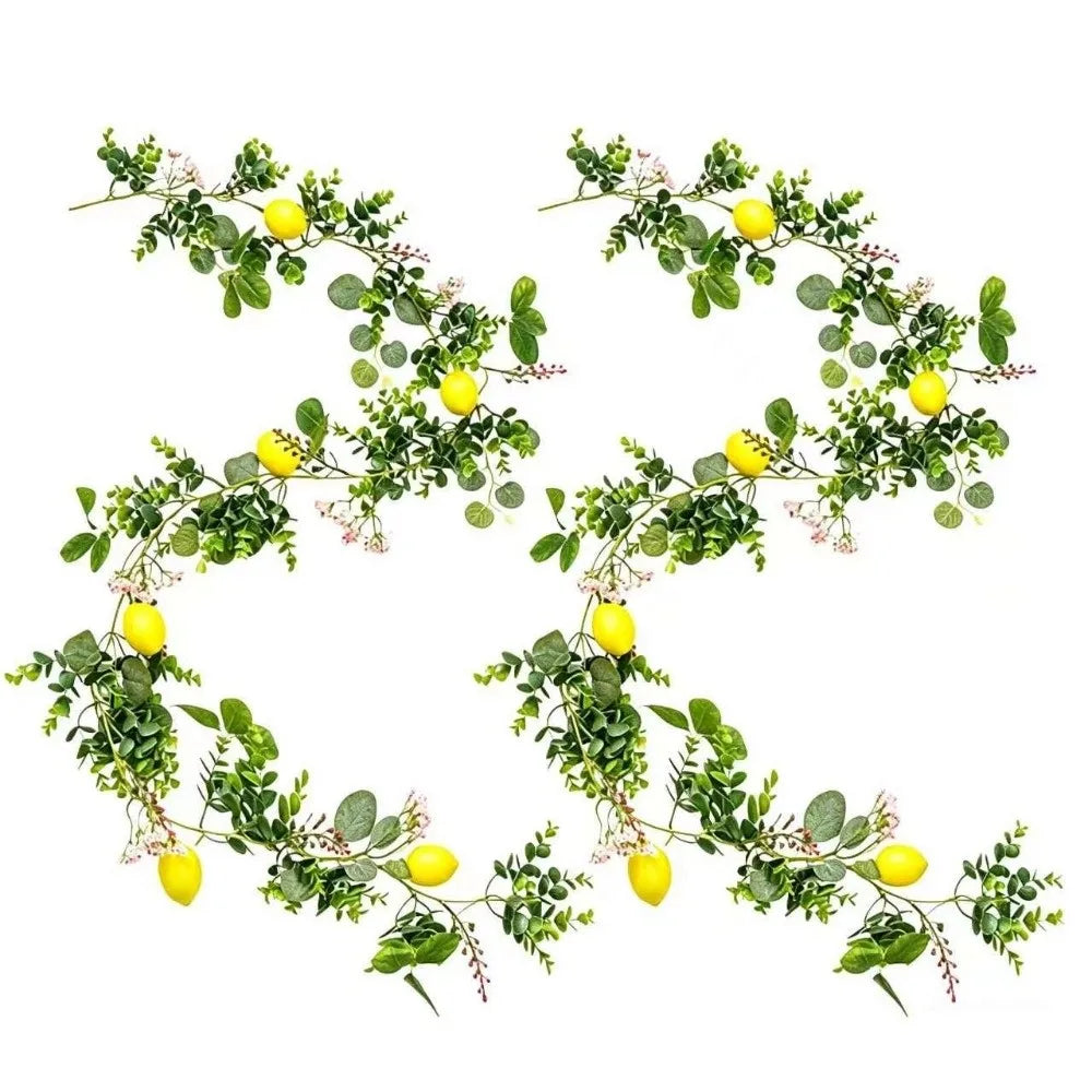 Artificial Lemon Vine Branch 200CM – Realistic Silk Faux Decor