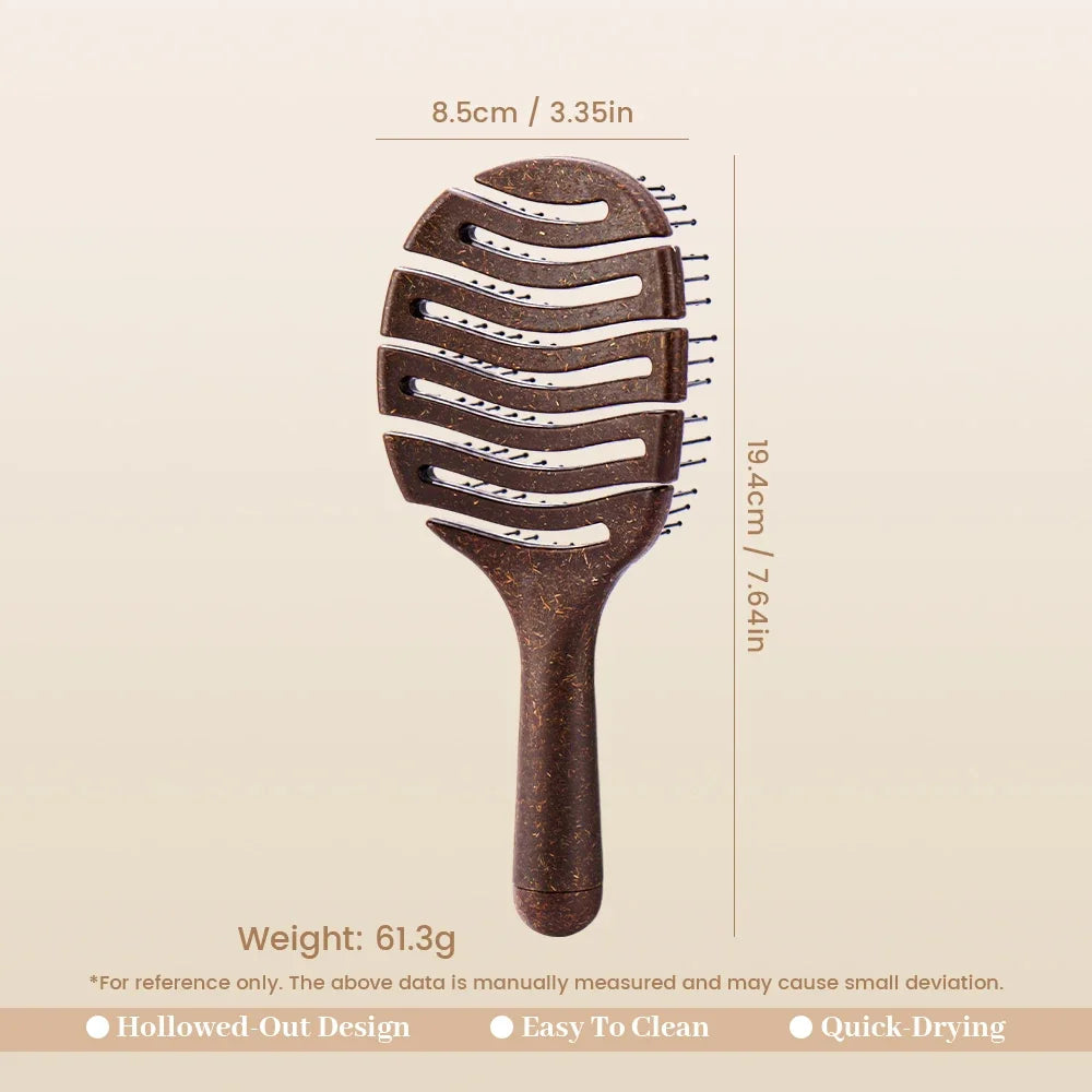 K.H.Lina Long-Handle Bristle Comb – Anti-Static Wig Hair Brush