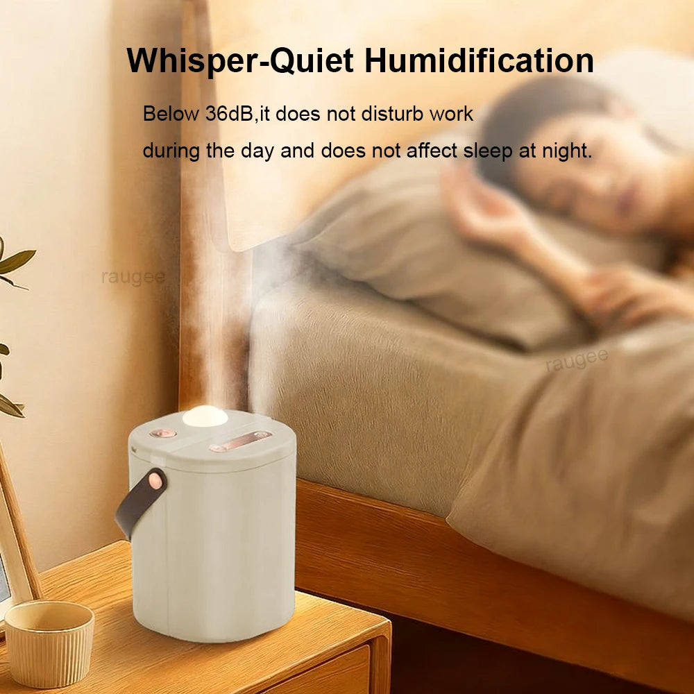 1.3L Air Humidifier Professional Large Capacity Humidifier for Home Double Spray Port Cool Mist Maker Humidifier with LED Light Peaceful Pleasures Health and Wellness