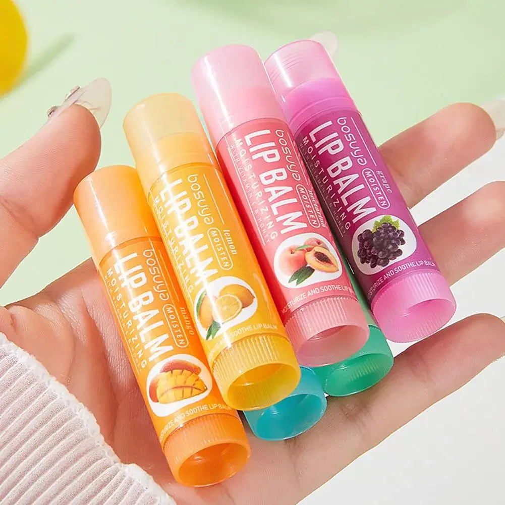 24Pcs Fruit Series Lip Balm Set Honey Grape Avocado Moisturizing Bulk Mini Balm Pack for Dry Cracked Lips Hydrating Lips Care Peaceful Pleasures Health and Wellness