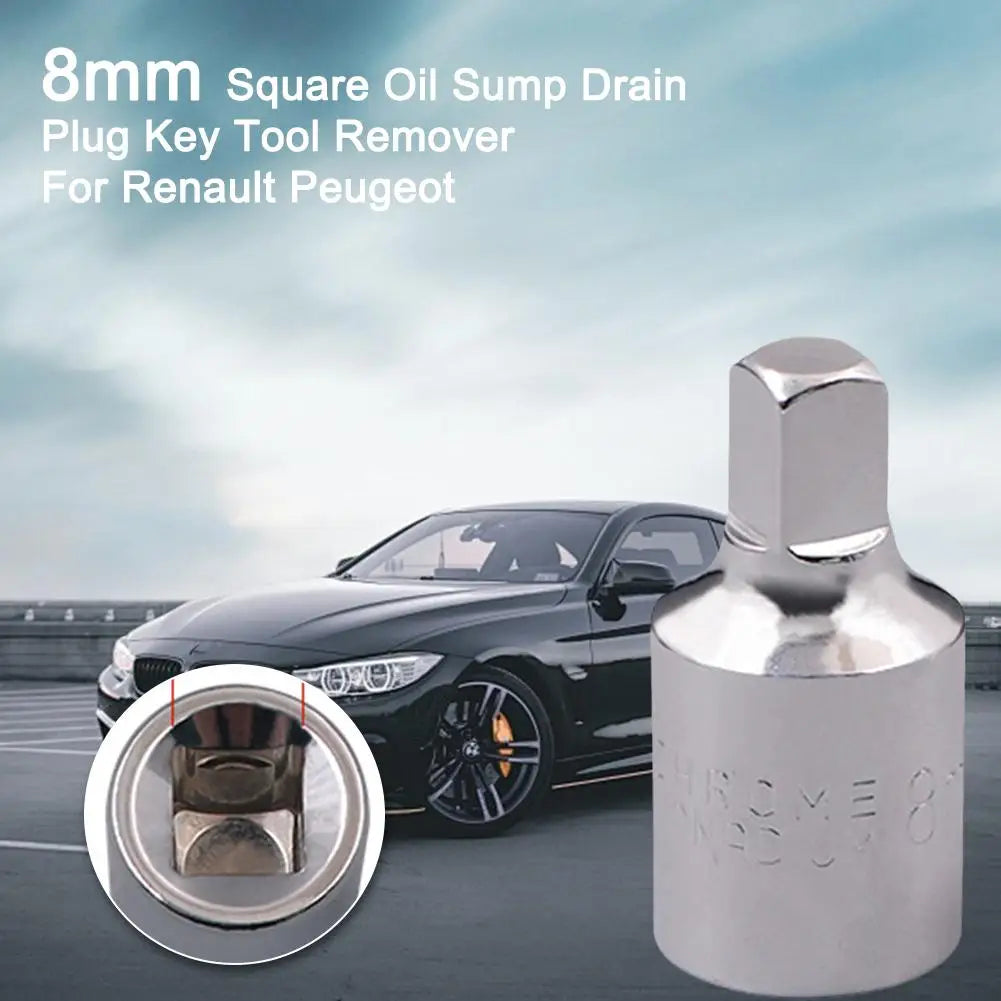 Square Oil Sump Drain Plug Key 8mm Tool Remover For Renault Peugeot Auto Repairing Transmission Screw Wrench Car Tools ﻿ Peaceful Pleasures Health and Wellness