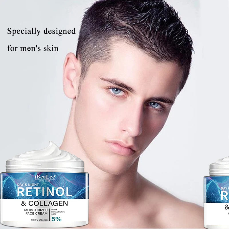 BIOAOUA Retinol Collagen Face Cream for Men – Anti-Wrinkle